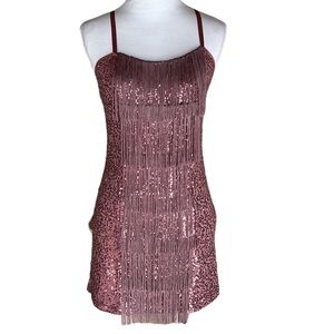 〰️ Bebe Pink Flapper Style Dress 〰️